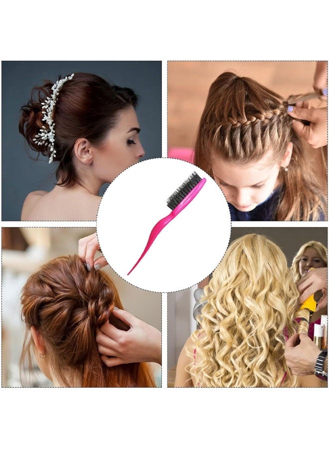 فرشاة تصفيف الشعر من قطعتين بشعيرات الخنزير البري، فرشاة ومشط للنساء، فرشاة تصفيف الشعر بشعيرات نايلون وشعيرات الخنزير البري، أداة تصفيف الشعر للخلف - Image 5